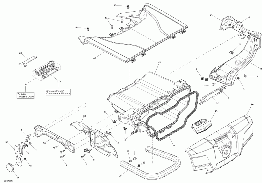 ����������  ������ Outlander 650EFI XMR, 2013 - Rear Cargo Box