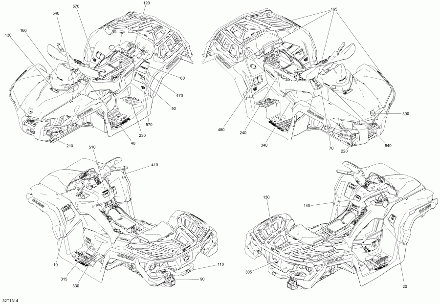  BRP Outlander MAX 1000EFI LTD, 2013  - 