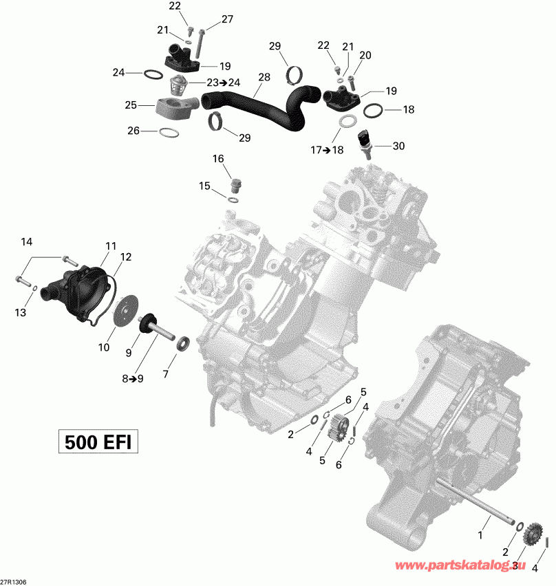  BRP Outlander MAX 500EFI STD, DPS & XT, 2013 -  