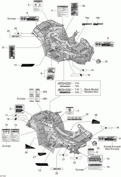 ����������  ����������� Outlander Max STD, XT, 400 EFI, 2013 - ��������