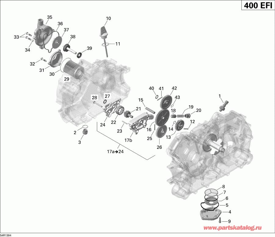 ����������  ����������� Outlander STD, XT, 400 EFI, 2013 - Engine Lubrication