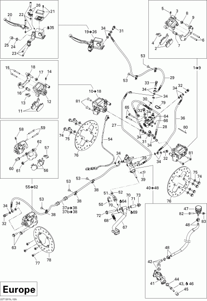 ������������ BRP Outlander STD, XT, 400 EFI, 2013 - Hydraulic Brakes Europe
