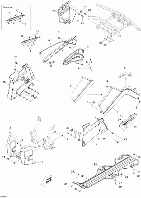 ������ Outlander STD, XT, 400 EFI, 2013 - Body And Accessories 3