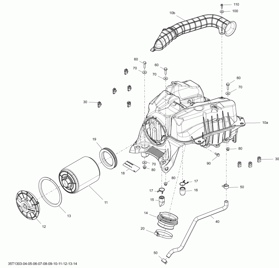 ������������ BRP Renegade 500EFI STD, 2013 - Air ����� ���������
