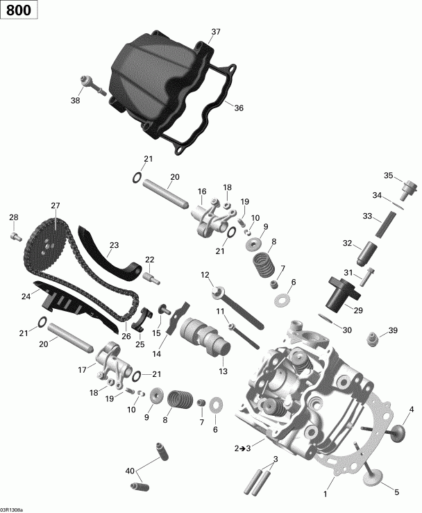 ���������� Bombardier Renegade 800R EFI STD & XXC, 2013 - ������� ����� ��������, Front