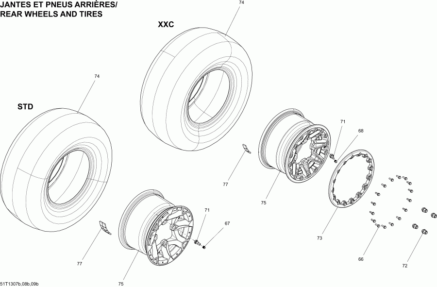 ATV BRP - Wheels  Tires Rear