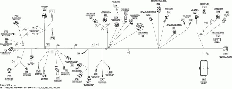 ������������ BRP Renegade STD, XXC, 1000 EFI, 2013 - Electrical Harness Main