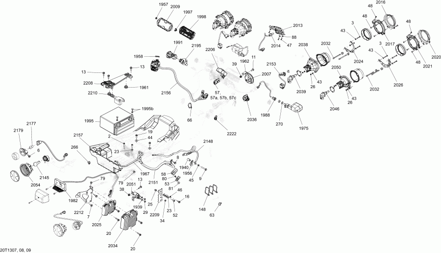   Renegade STD, XXC, 1000 EFI, 2013 - Electrical System