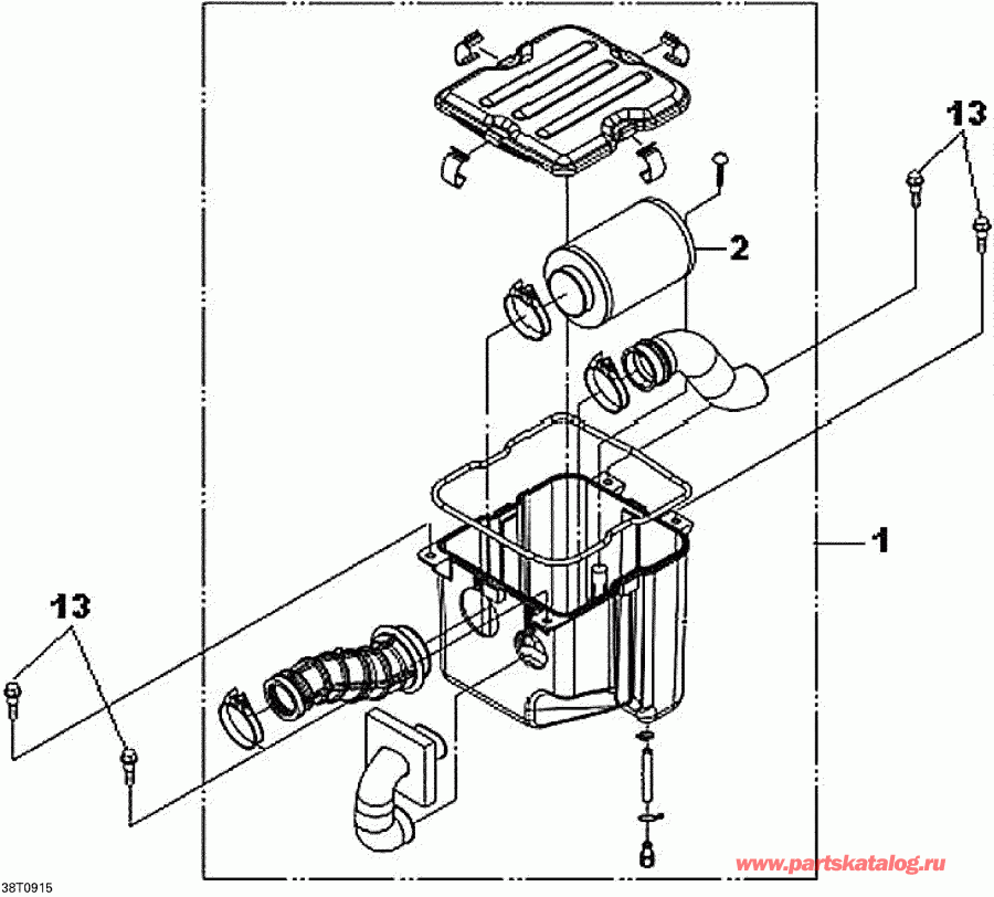    DS 250 NA, EUR & INT, 2014 - Air Cleaner