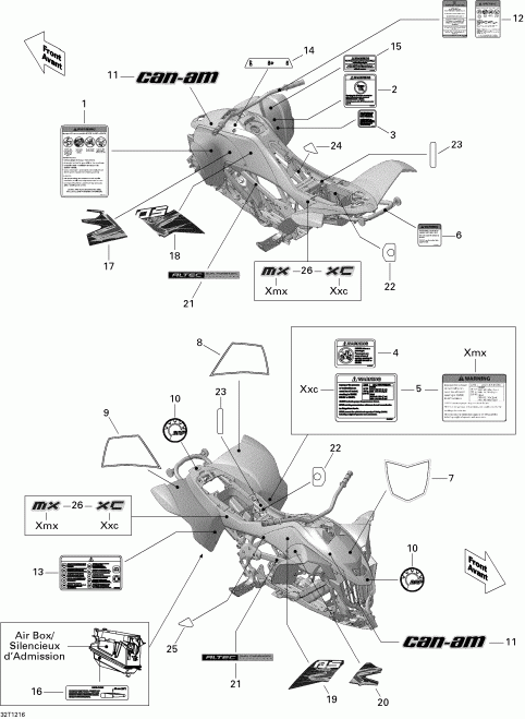 ATV   DS 450EFI Xxc, Xmx, 2014 - 32t1216