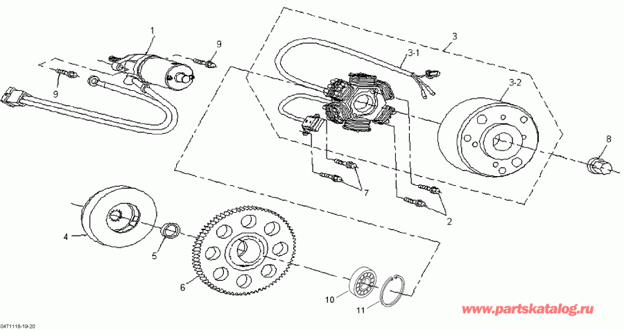    DS 70 mini, 2014 - Magneto And Electric Starter