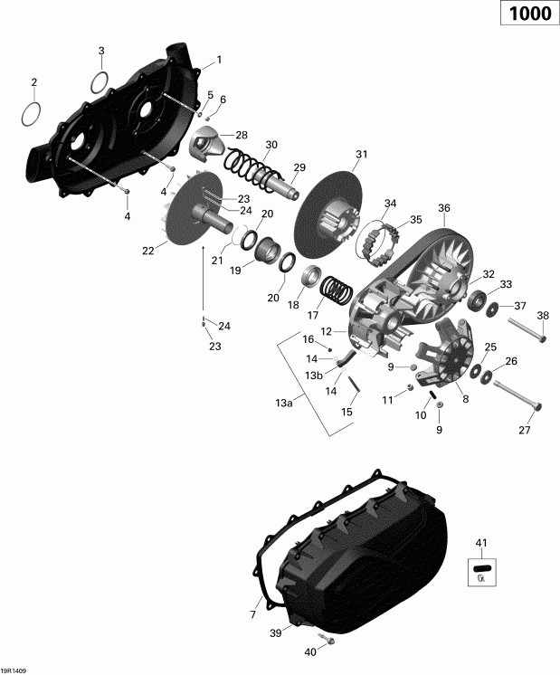 BRP Outlander 1000EFI, DPS, XT & XT-P, 2014 - Transmission