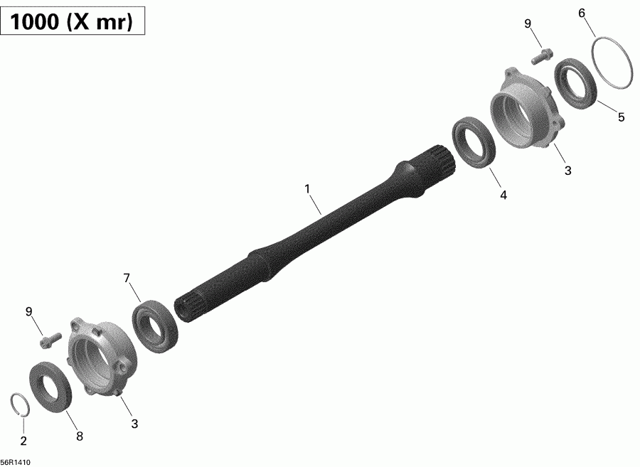Outlander 1000EFI XMR, 2014  - Drive Shaft