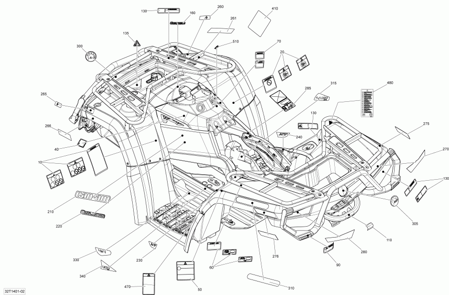 BRP Outlander 400 EFI, STD, XT, 2014 - 
