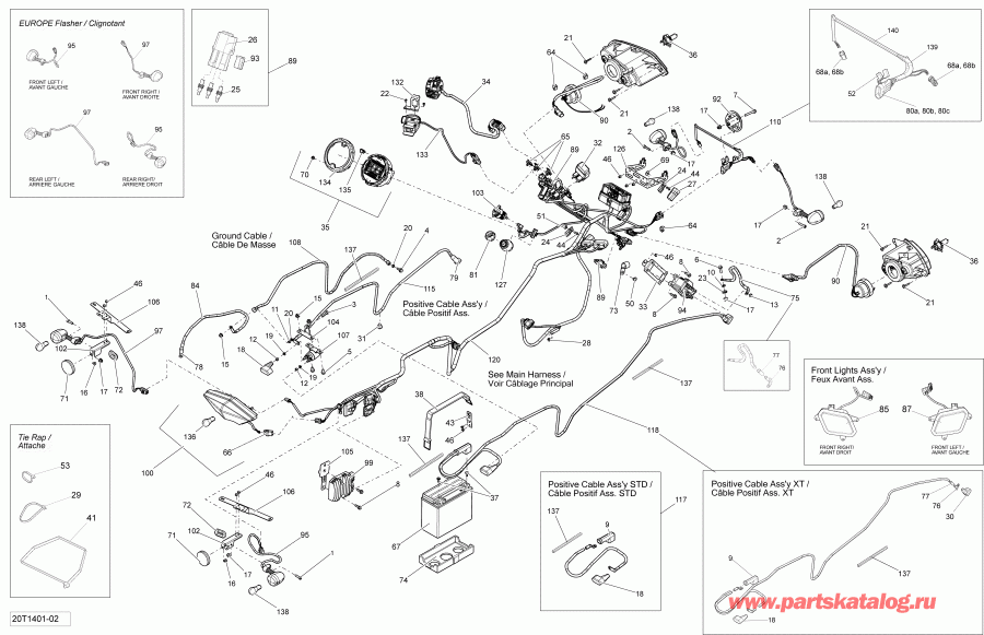 ������������  ����������� Outlander 400 EFI, STD, XT, 2014 - ��������� System