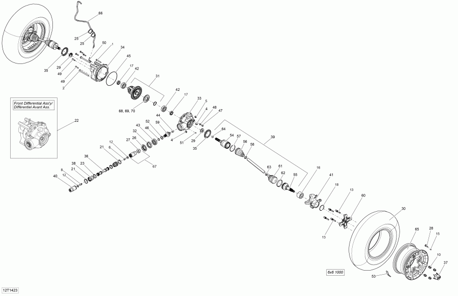 Bombardier Outlander 6x6 (International & T3), 2014 ������ - 12t1423