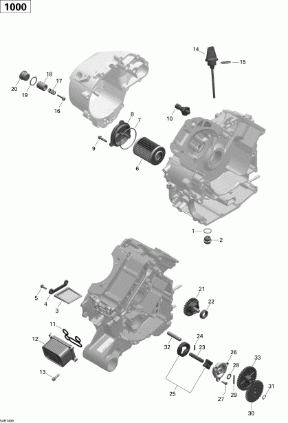   Outlander MAX 1000EFI LTD, 2014 - Engine Lubrication