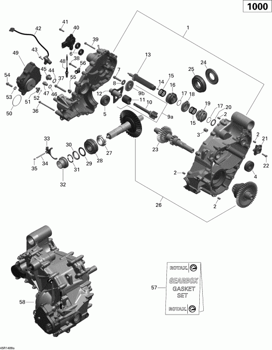 ���������� BRP Renegade 1000 EFI STD, XXC, 2014 ������ - Gear Box 1