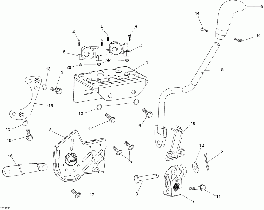   DS 90 X Mini, 2015  - Shift Lever