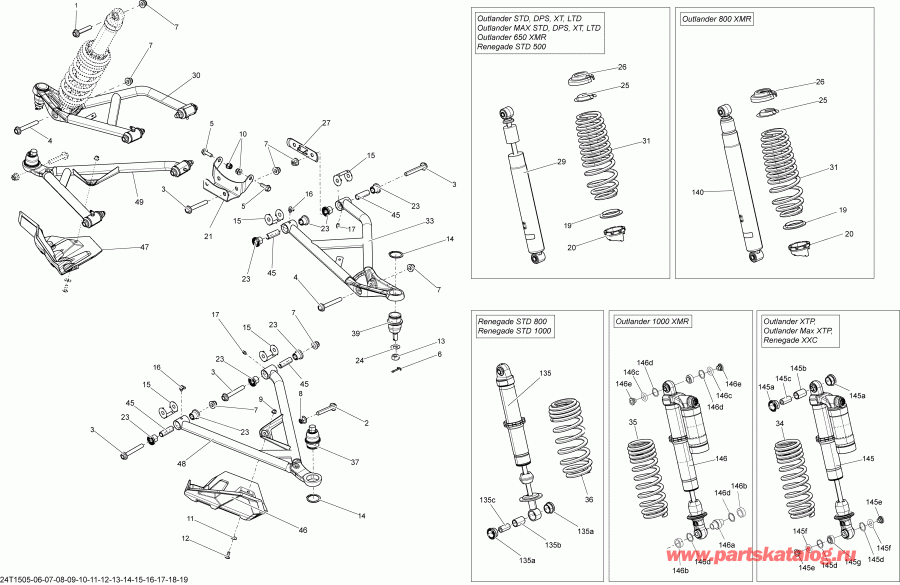 ATV  Outlander 1000 EFI, 2015  - 24t1510