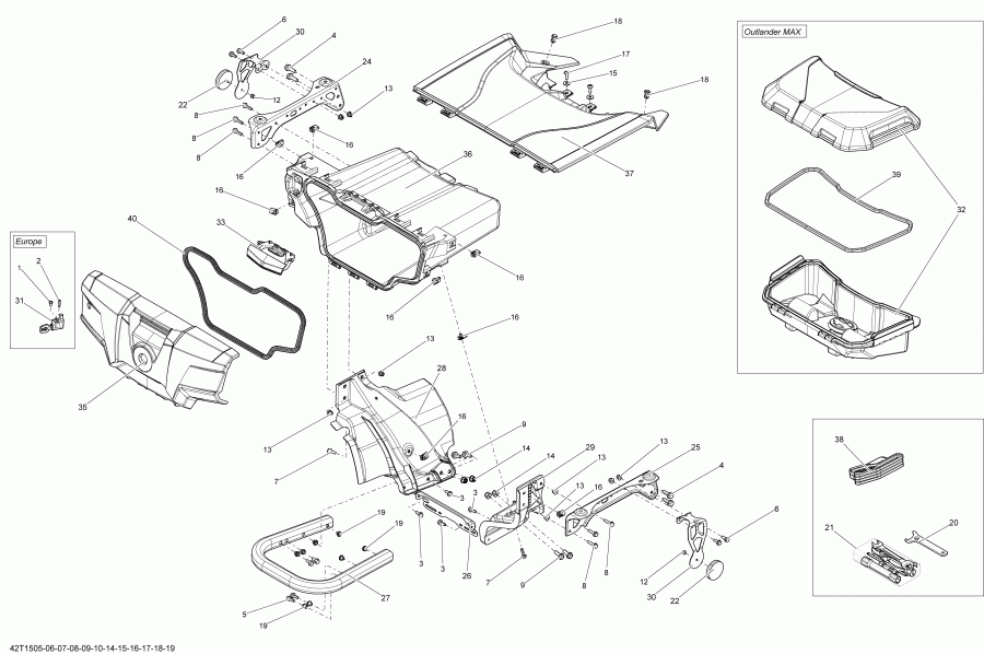 ATV BRP Outlander 1000 EFI, 2015  - 42t1510