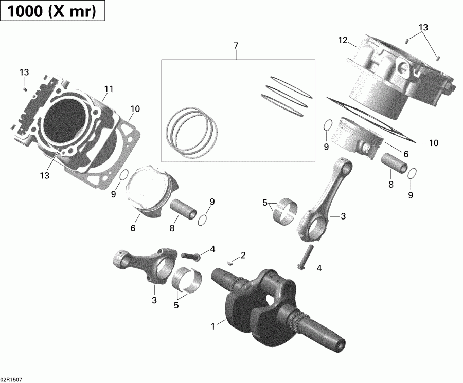    Outlander 1000 EFI Xmr, 2015 - 02r1507