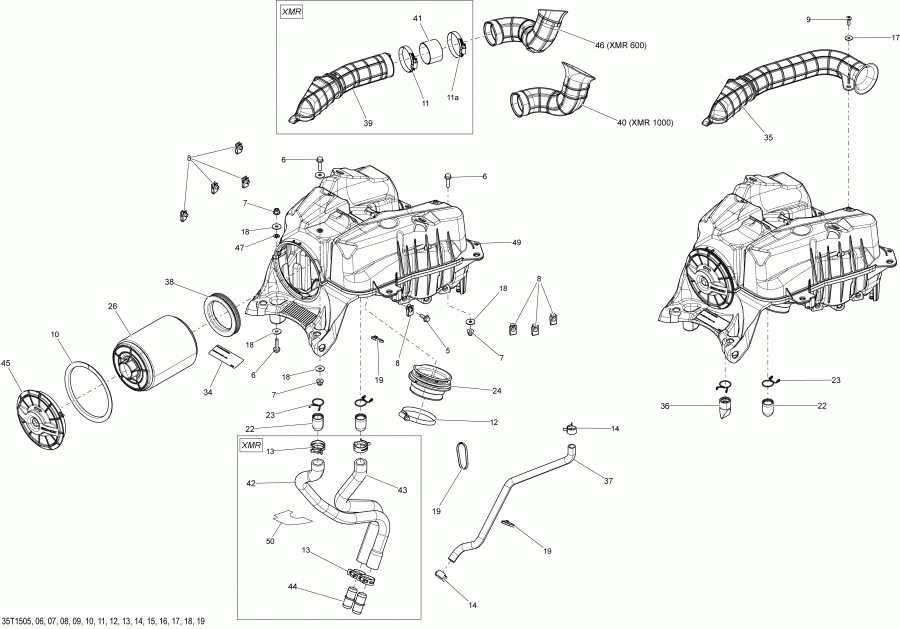 ATV  Outlander 1000 EFI Xmr, 2015  - 35t1519