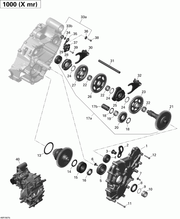 ATV  Outlander 1000 EFI Xmr, 2015 - 45r1507b