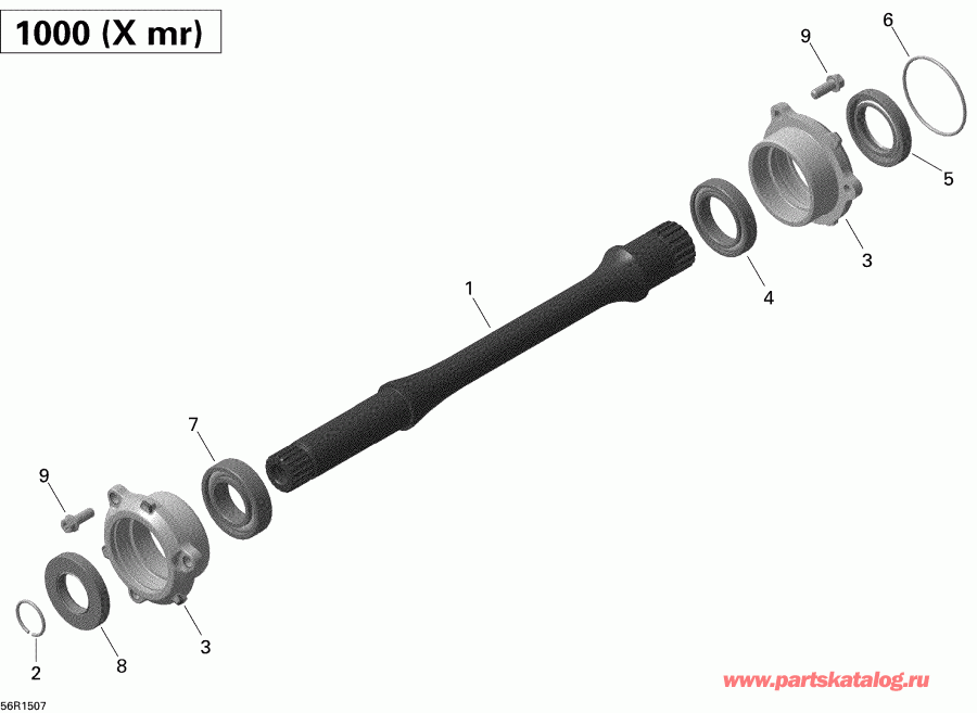   Outlander 1000 EFI Xmr, 2015 - 56r1507