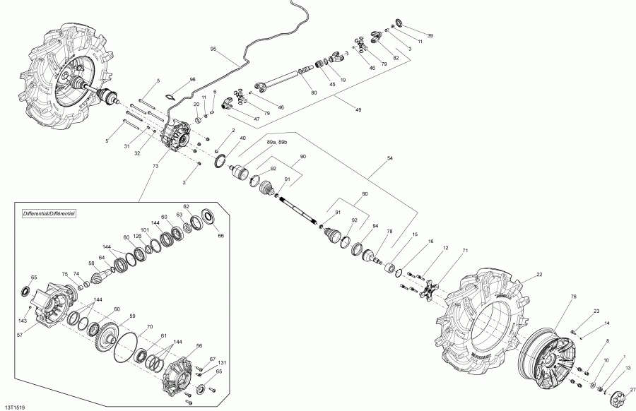 ATV BRP Outlander 1000 EFI Xmr, 2015 - 13t1519