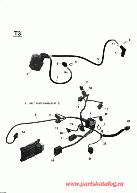  BRP Outlander 500 EFI, 2015  - Engine Harness And Electronic Module (t3)