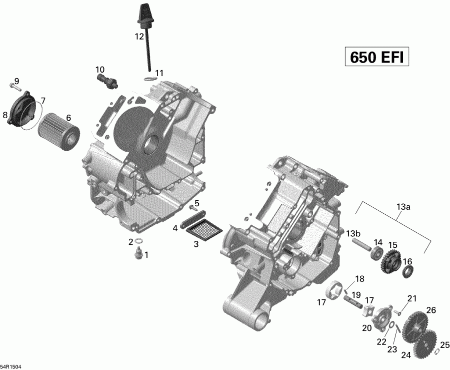  BRP  Outlander 650 EFI Xmr, 2015 - 54r1504