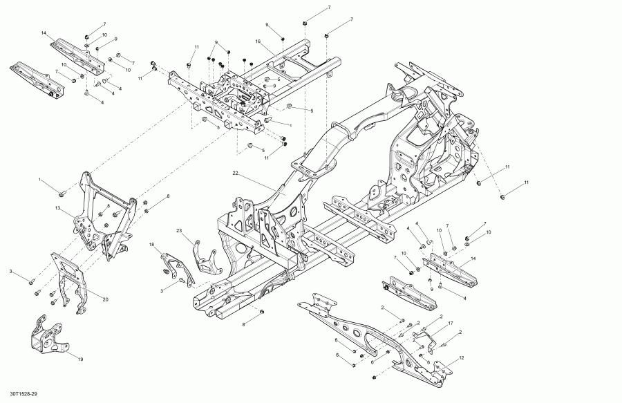  BRP  Outlander 6X6 1000 EFI, 2015 - 30t1529