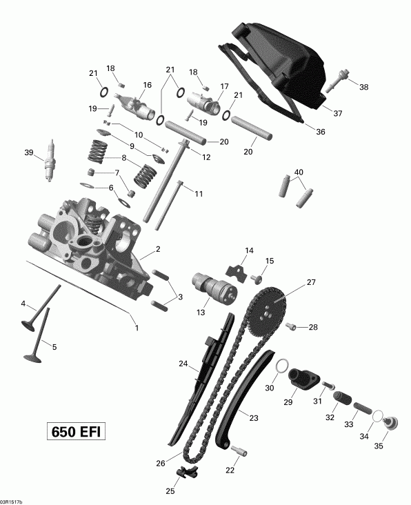 BRP Outlander 6X6 650 EFI, 2015 - 03r1517b