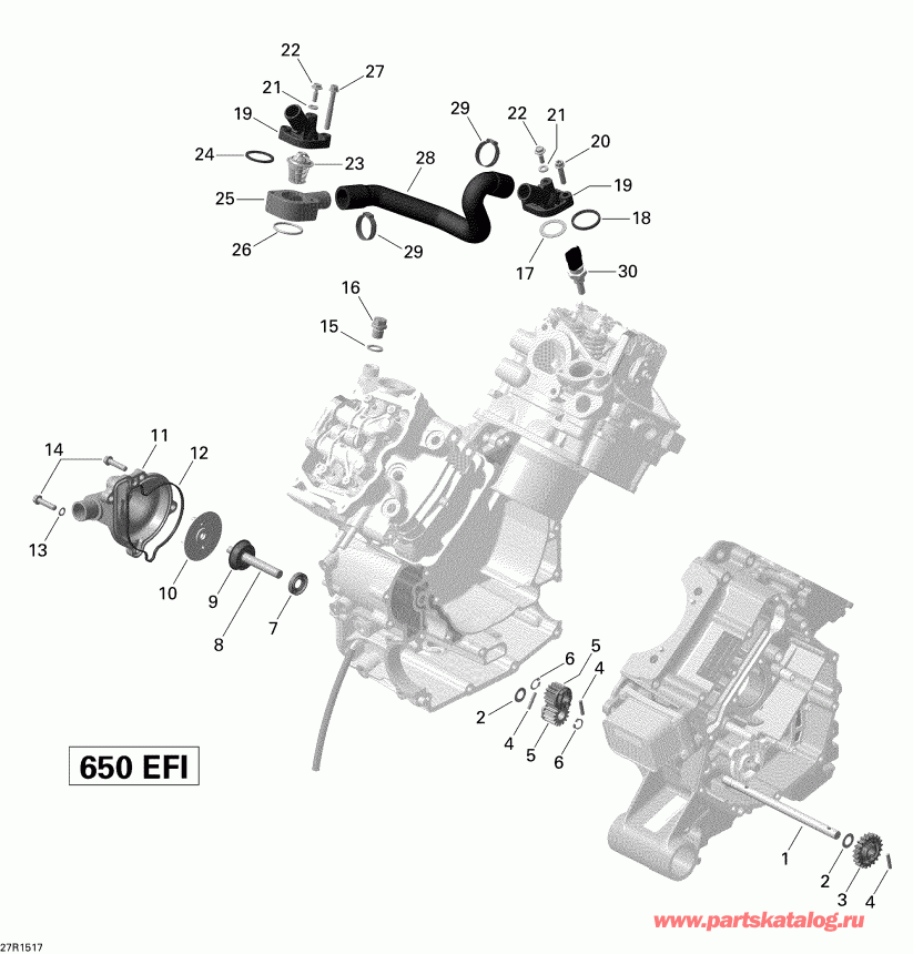   Outlander 6X6 650 EFI, 2015  - 27r1517