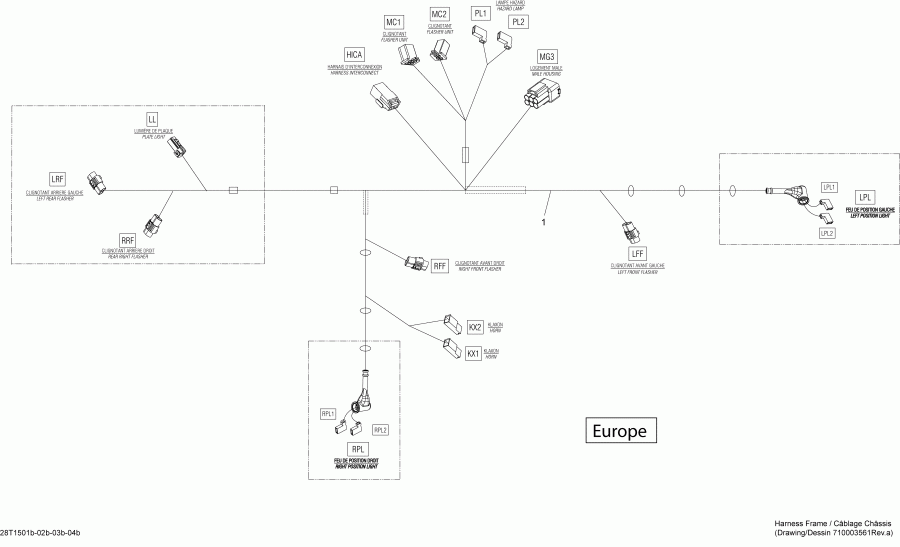  BRP Outlander L 450 EFI, 2015  - 28t1501b