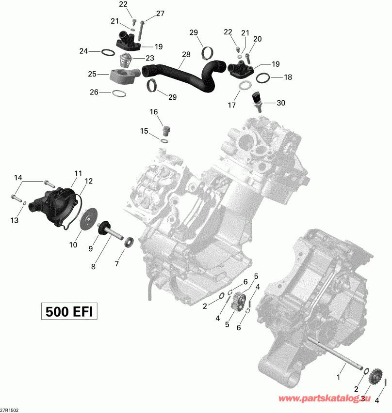 ATV  Outlander L 500 EFI, 2015 - 27r1502