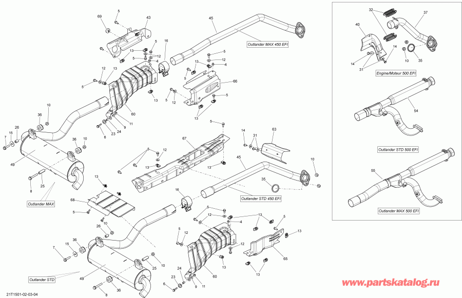 BRP ����������� Outlander L 500 EFI, 2015 - 21t1503