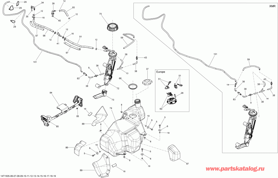 ����������  Outlander MAX 1000 EFI, 2015 ������ - 14t1517