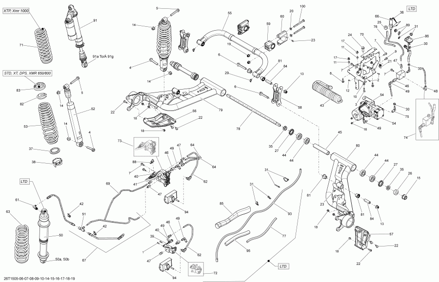  BRP Outlander MAX 650 EFI, 2015 - 26t1515