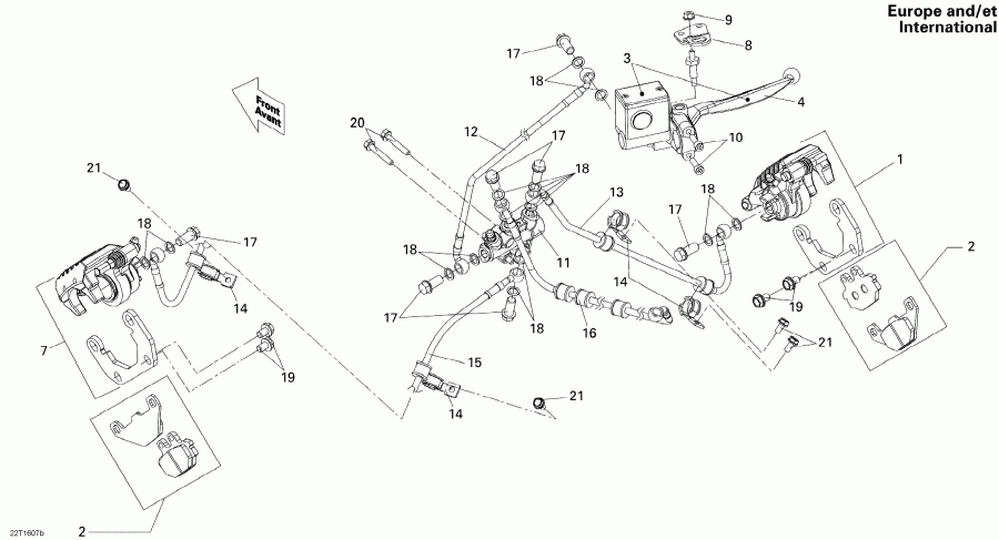 DS 250, 2016  - Front Brake Europe, International