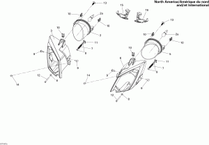 10-  North America, International (10- Headlights North America, International)