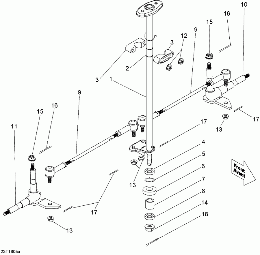 ATV   DS 90, 2016 - Steering