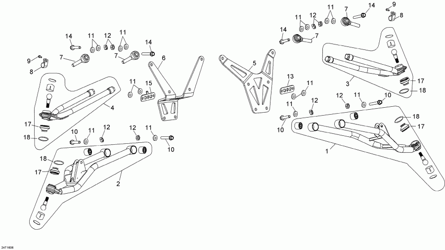 ATV BRP  DS 90 X, 2016 - Front Suspension Arm