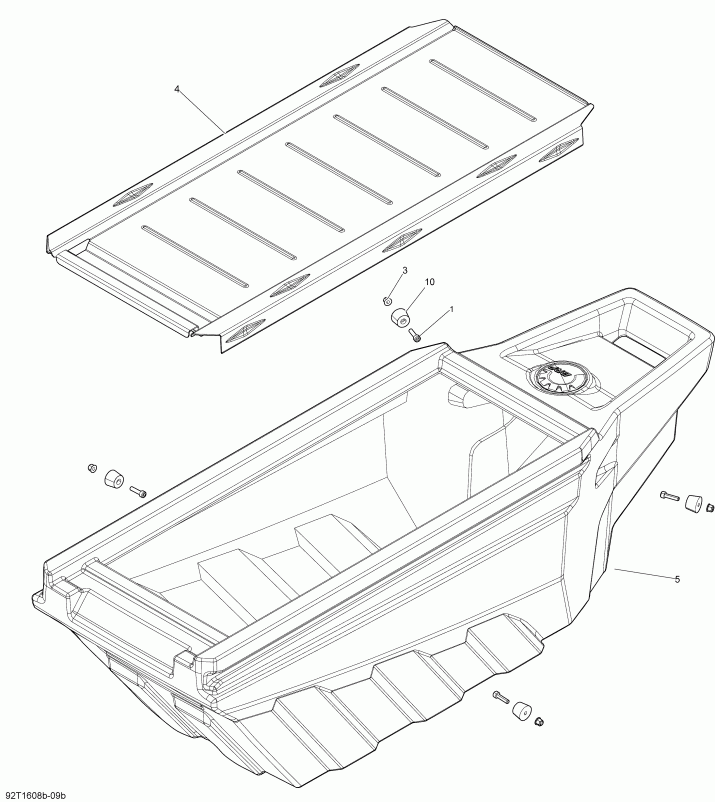 ����������  ����������� Outlander 6X6 - 650 EFI, 2016 - Cargo Drawer Box Kit