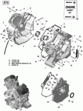 01-   - 570 Efi (01- Crankcase - 570 Efi)