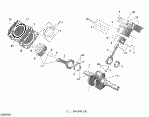 01-    - 650 Efi (01- Crankshaft And Pistons - 650 Efi)