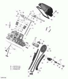 01-   , Rear - 650 Efi (01- Cylinder Head, Rear - 650 Efi)