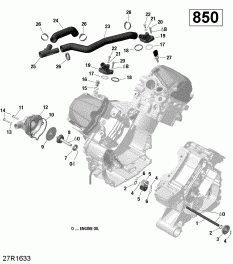 01-   - 850 Efi (01- Engine Cooling - 850 Efi)