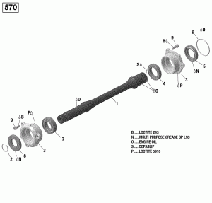 08-    - 570 Efi (08- Drive Shaft - 570 Efi)